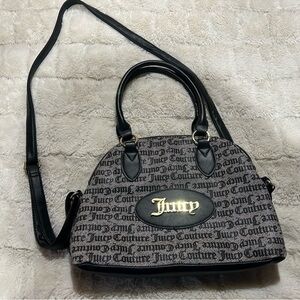 Juicy Couture Black and Gray Satchel